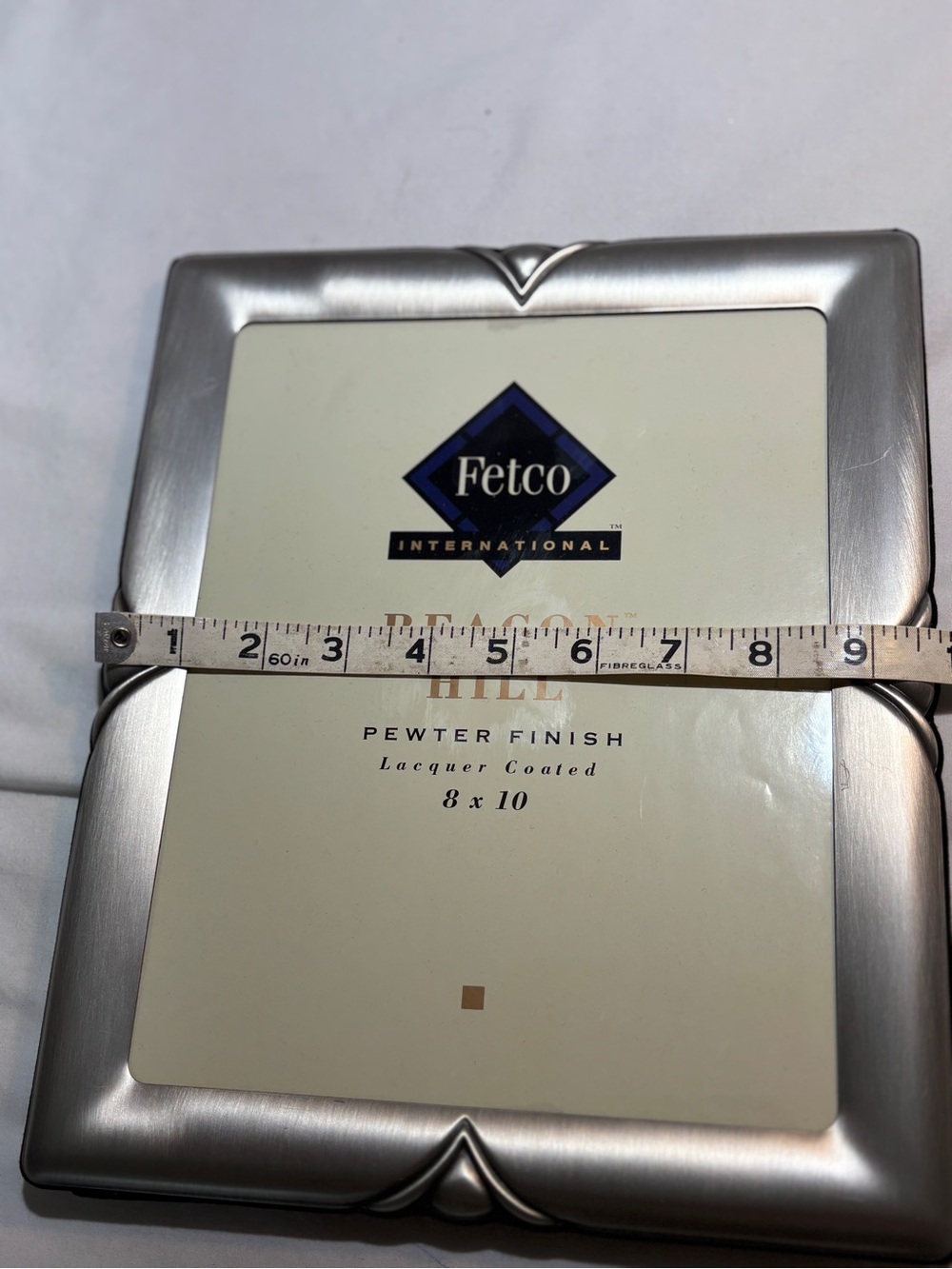 Fetco Beacon Hill Pewter Finish 8x10 Photo Frame - Silver - Picture 5 of 8